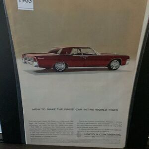 Vintage 1963 Lincoln Continental How to Make The Finest Finer Ad Advertisement